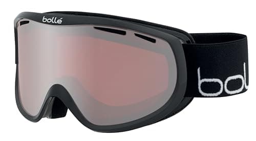 Image of bollé - Sierra, Black White Shiny, Vermillon Gun Cat 2, Small-Medium, Snow Goggles, Feminine, Adult