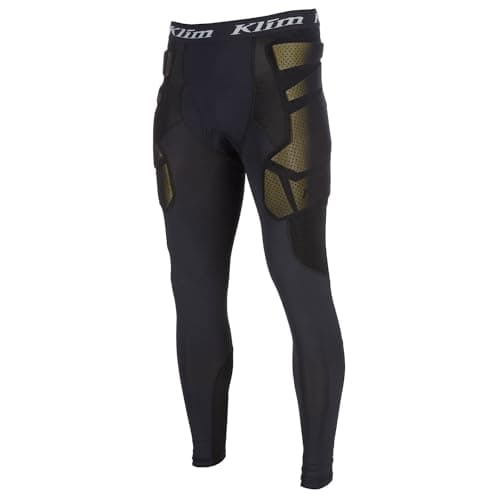 Image of KLIM Men's Tactical Pant Motorcycle Padded Compression Base Layer Pants - Size Large - Black