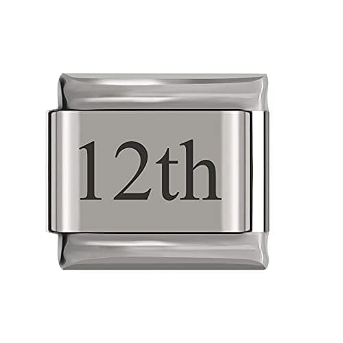 Image of Italian Charms Number Birthday Dates Days Charms fits all Classic 9mm Bracelets UK stock (12th)