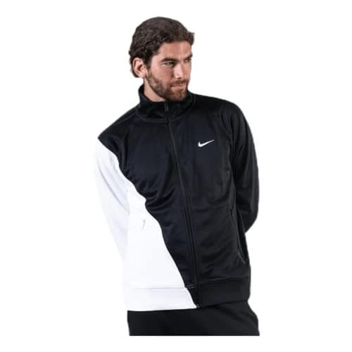 Image of NIKE Nsw Swoosh Pk Jacket Men's Jacket - Black/White/White, Large