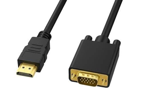 Image of PENCILUPNOSE HDMI to VGA Adapter Cable, 1.8m, Gold plated1080P 60Hz, Non-Bidirectional Converter for Computer, Laptop, Monitor, Projector, DVD players, Blu-ray, PS3, XBox 360, Raspberry Pi, Roku etc.