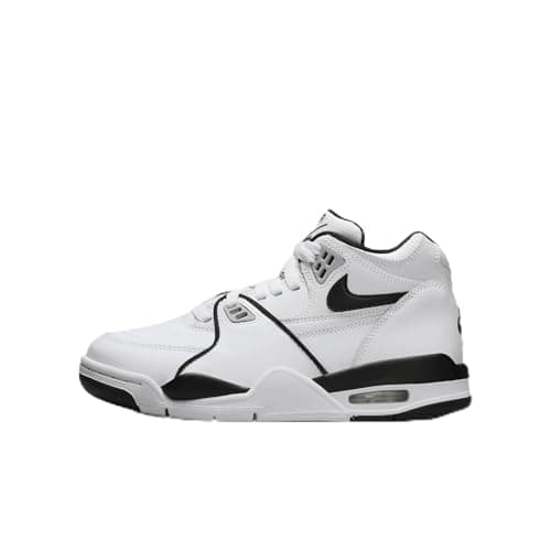 Image of NIKE Air Flight 89 (GS), Lace-up Shoes Unisex Kids, White Black Grey Wolf, 37.5 EU