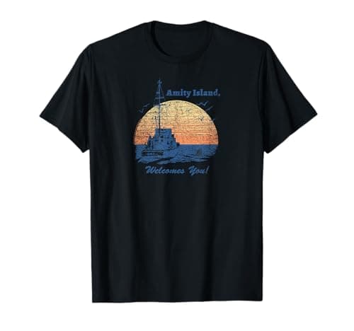 Image of Jaws Vintage Amity Island T-Shirt