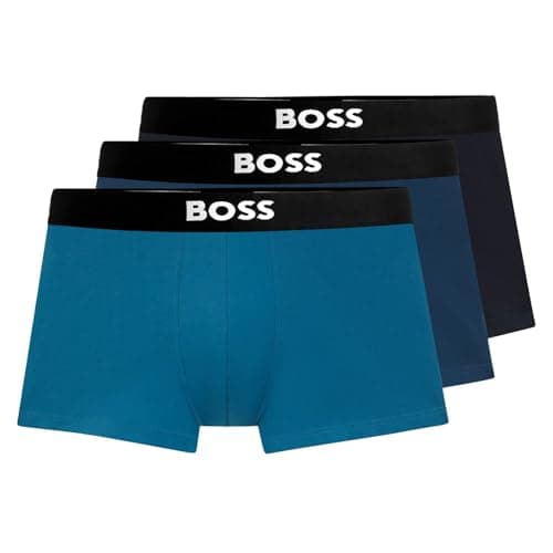 Image of BOSS Mens Pack Of Logo Waistband Boxer Briefs Miscellaneous XL