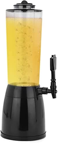 Image of YORKING Beverage Dispenser 2.5L With Tap and Ice Cooler Separate, Tower Drinks Beer Juices Cocktails for Bar Family Buffet Restaurant 23.5 X 18.5 X 52.8cm