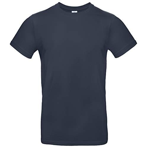 Image of B&C Men's #E190 Tee, Navy Blue, 2XL. TU03T