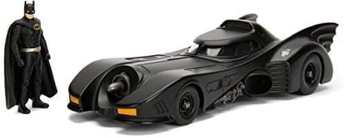 Image of Jada 1: 24 1989 Batmobile W/Batman Figure - Ja98260