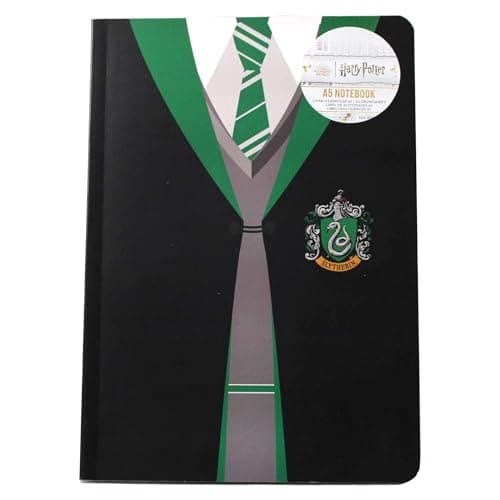Image of Harry Potter Half Moon Bay Slytherin | A5 Soft Notebook - Slytherin Uniform | Official Merchandise | Back to School gifts