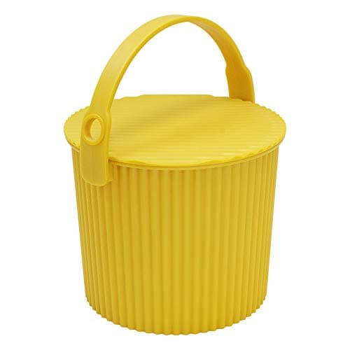 Image of Sceltevie Hachiman Omnioutil Storage Bucket & Lid Mini Mustard Yellow 4L Polypropylene, Polyethylene