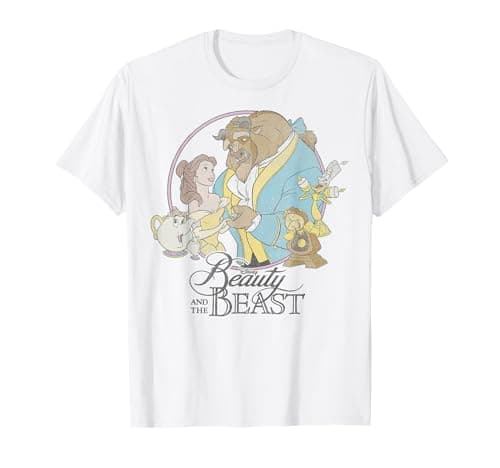 Image of Disney Beauty And The Beast Classic Group Shot T-Shirt