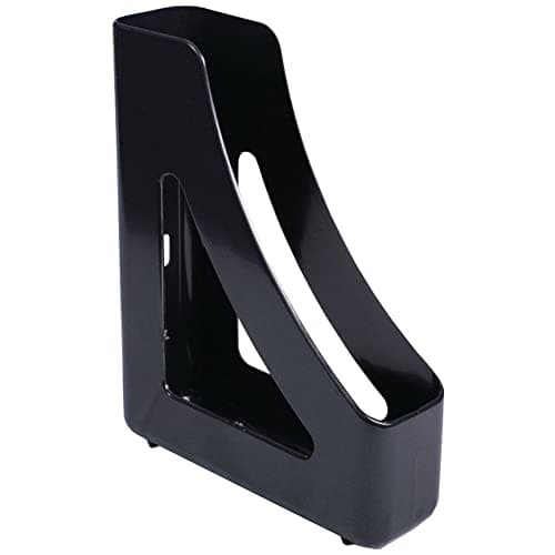 Image of Q-Connect Executive Magazine Rack Black (Dimensions: W78 x D240 x H305mm)