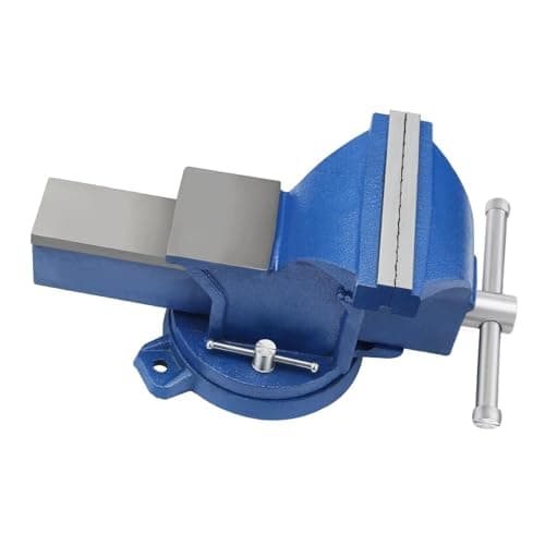 Image of CROWNSHOP Bench Vice for Workbench Bench Vise with 360 Degrees Swiveling Table Vice Base Cast Iron Workshop Vise for Workshop Factory (6 Inch)