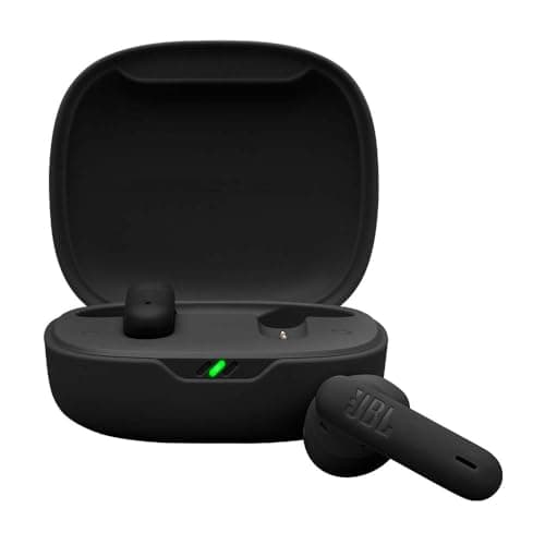 Image of JBL Wave Flex 2 - Wireless Open-Stick Bluetooth Earbuds with 40h Playback Time, Smart Ambient Technology, Pure Bass Audio, IP54 Waterproof and Multi-Point Connection, Black