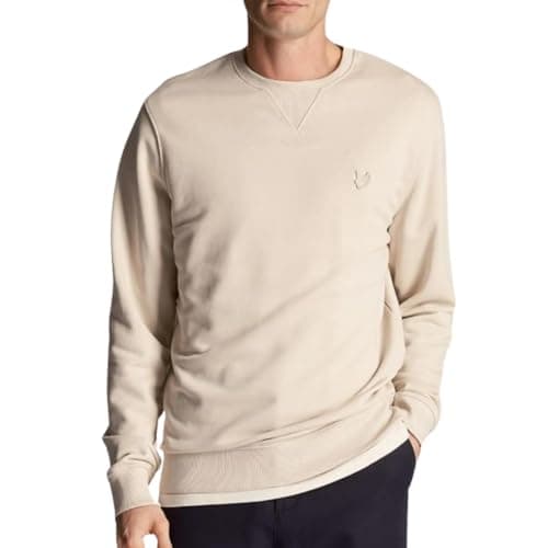 Image of Lyle & Scott Tonal Eagle Crew Neck Sweatshirt Cove L