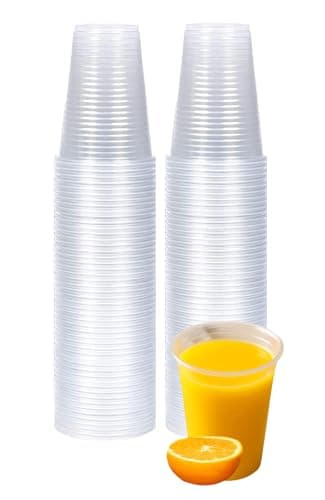 Image of BH | Clear 7Oz Plastic Cups | 7 Oz/180ml | 100 Pack | Perfect for Water Coolers, Drinking Events, Travel, Offices, Home, Parties, Events, Beverages, Picnic and Everyday Use - by Best House