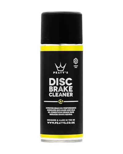 Image of Peaty's Disc Brake Cleaner, 400 ml - Quick Drying Bike Brake Cleaner Spray for Improved Braking Performance, Bicycle Oil, Grease & Dust Remover, Reconditions Brakes & Disk Pads, Bike Cleaning