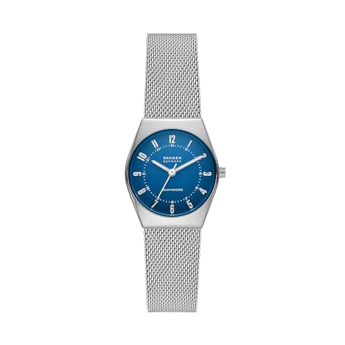 Image of Skagen Grenen Watch for Women, Solar-Powered Movement with Stainless Steel or Leather Strap