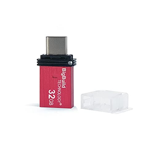 Image of 32GB Red Dual Drive Type C OTG USB Memory Stick compatible with Amazon Fire HD 10, Amazon Fire HD 10 Plus Tablet