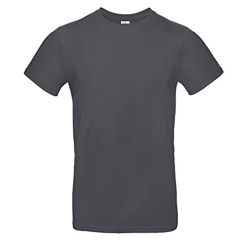 Image of B&C #E190 Men's T-Shirt Single Jersey - Grey - X-Large