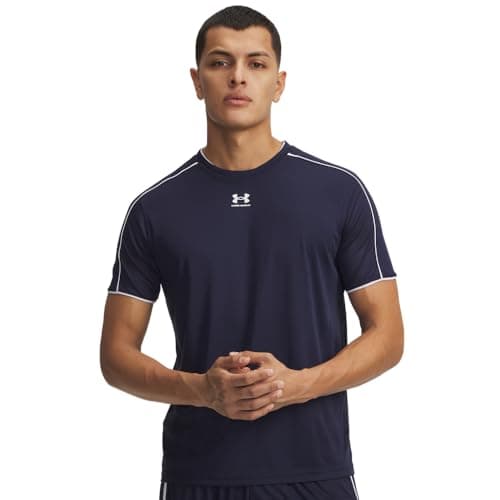 Image of Under Armour UA M Challenger Train SS - Short Sleeve - Tops - Midnight Navy/White - Size: MD