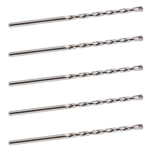 Image of 8mm x 200mm TCT Tipped Masonry Drill Bits (Pack Of 5) For Concrete Brick Porcelain Ceramic Tile Plastic Wood