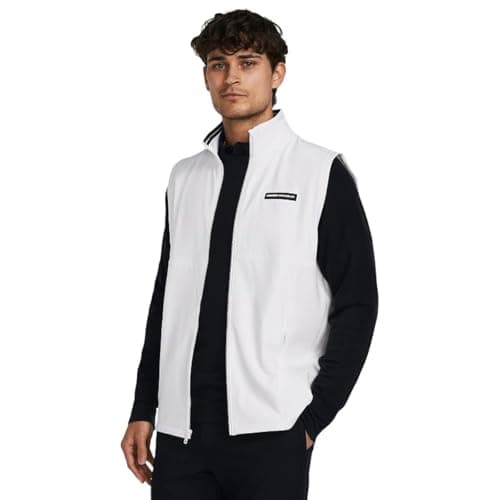 Image of Under Armour Mens UA Storm Daytona Vest Gilet - White/Black/White - MD