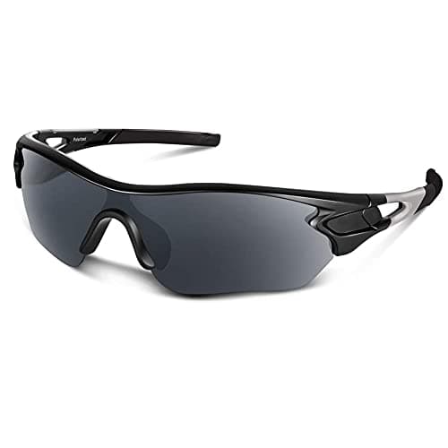 Image of BEACOOL Polarized Sports Sunglasses for Men Women Youth TAC Glasses UV400 Protection Cycling Running Driving Fishing Golf Motorcycle Baseball,Matte Black