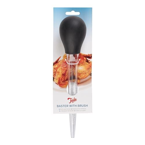 Image of Tala Baster with Silicone Bulb, Clear Graduated Baster with Oz and ml Markings, 6 x 12 x 32.5 cm, High Clarity AS Tube, Ideal for Roasting Meats and Basting Juices