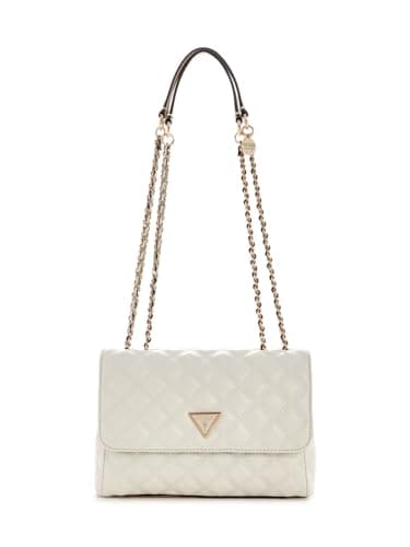 Image of GUESS Womens Giully Flap Cross Body Bags Off White One Size
