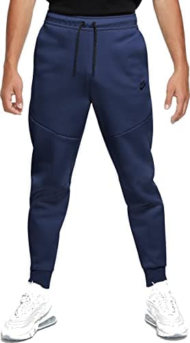 Image of NIKE CU4495-410 M NSW TCH FLC JGGR Pants Men's Midnight Navy/Black M-T