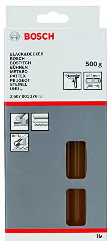 Image of Bosch Glue Stick Natural Yellow (Wood, Cardboard, 200mm, Accessories Glue Guns)