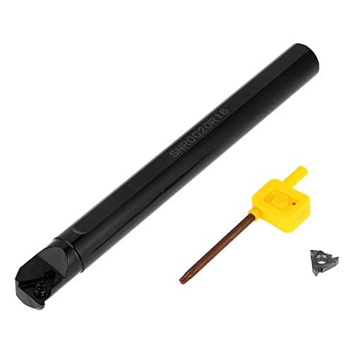 Image of Thread Turning Tool CNC Lathe Tool SNR0020R16 20mm × 200mm Internal Boring Bar with Insert 16IR AG60 & Wrench