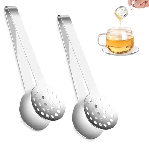 Image of 2 Pcs Stainless Steel Tea Bag Squeezer - Effective Tea Tool for Easy Extraction - Ideal for Loose Leaf and Bagged Tea - No More Burned Fingers