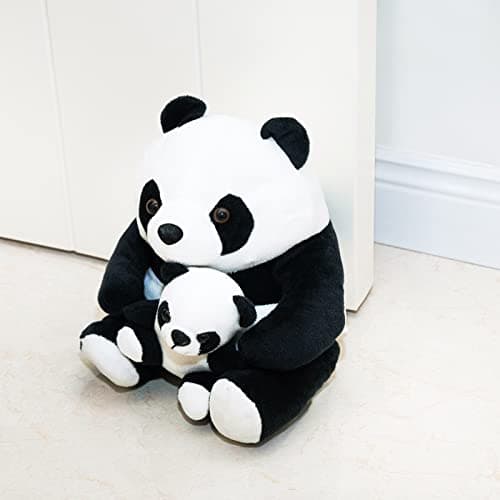 Image of Marwood Cute Door Stopper Decorative Door Stops for Home and Office, Panda Weighted Interior Doorstop Fabric Stuffed Animal Door Stopper Floor Decorative