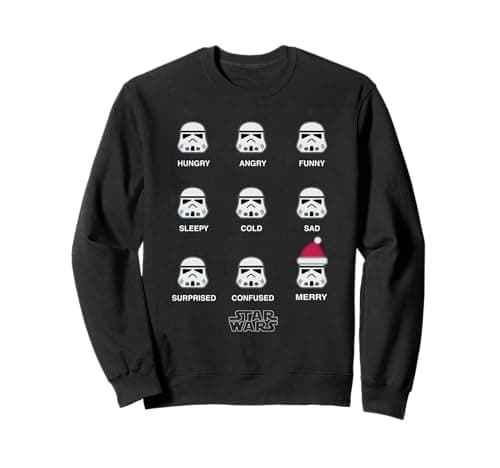 Image of Star Wars Stormtrooper Mood Christmas Sweatshirt