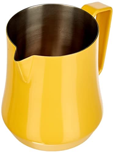 Image of Motta 4250 Tulip Milk Jug Yellow Coated Stainless Steel 500 ml Steel 12.5 x 7 x 10.5 cm