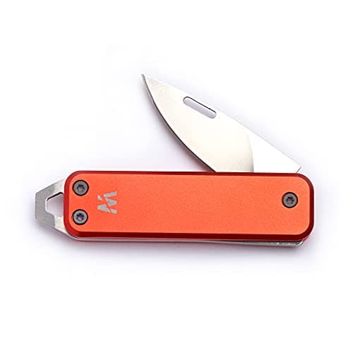 Image of Whitby Pocket Knife, 1.75" Survival Stainless Steel Folding Knives UK Legal Sprint Candy Red Finish, Stylish High Performance, Non Locking EDC Blade, Portable for Camping Hiking Backpacking