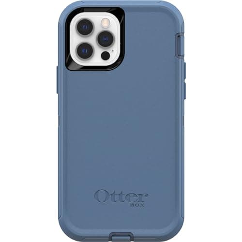 Image of OtterBox Defender Series Screenless Edition Case for iPhone 12 & iPhone 12 Pro (Only) - Case Only - Non-Retail Packaging - Baby Blue Jeans (Blue)
