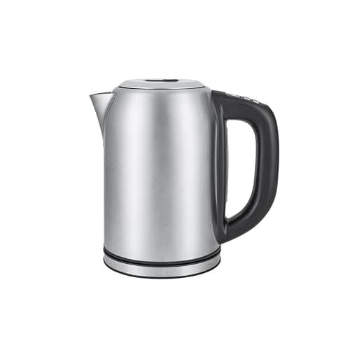 Image of Amazon Basics Stainless Steel Kettle with Digital Display, Strix Controller, Keep Warm Function, Temperature Control, 1.7 litre (UK Plug), Silver