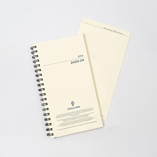 Image of Collins Elite Academic 2023-24 Pocket Week to View Mid Year Diary Refill School, College or University Term Journal - July 2023 to July 2024-1165MR-2324 Cream