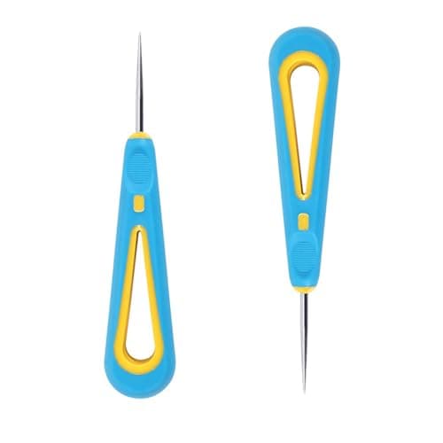 Image of 2 Pcs Soft Grip Carpenter’s Bradawl – 9.8cm Woodworking Awl with Ergonomic Handle – Precision Punch Tool for Marking, Drilling, and Hole Starting in Wood