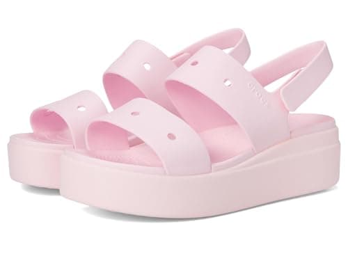Image of Crocs Women Sandal, Brooklyn 4U, Pink Milk, 4 UK Women