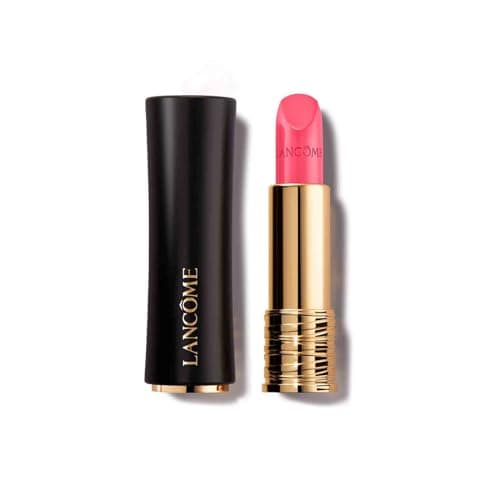 Image of Lancôme L'Absolu Rouge Cream Lipstick, Long-Lasting Hydrating Colour with Luminous Satin Finish, Grand Rose Extracts and Vitamin E, Hyaluronic Acid, High-Pigment Pink Lip Colour, Shade 08, 3.4g