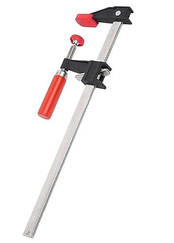 Image of Bessey Clutch Style Bar Clamps - 18 in 600 lb - GSCC2.518- Woodworking Clamps with Ergonomic Handle, Non-Marring Pads, Durable Cast-Iron Jaws & Serrated Rail for Carpentry & Cabinetry