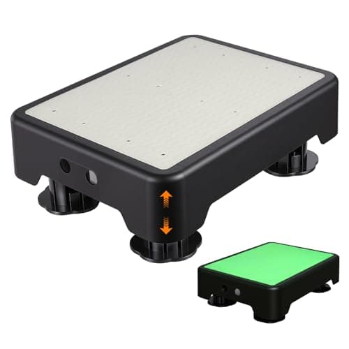 Image of wowspeed Non Slip Step Stool, 3-step Height Adjustment Step Platform, Heavy Duty Night-Friendly Footstool, Bath Steps Stool Platform Non Slip Doorstep for Indoor&Outdoor Use, Mobility Aid Safety