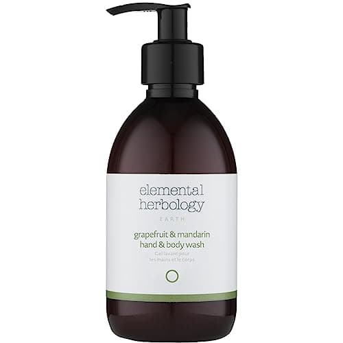 Image of Elemental Herbology Grapefruit & Mandarin Hand & Body Wash, 290ml - Energising Citrus Hand Wash & Shower Gel for Revitalised Skin - Essential Oils Blend