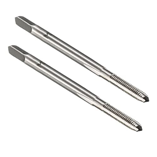 Image of sourcing map Metric Machine Tap M2.5 x 0.45mm H2 High Speed Steel 3 Straight Flutes Screw Tapping Threading Machinist Repair DIY Tool 2pcs