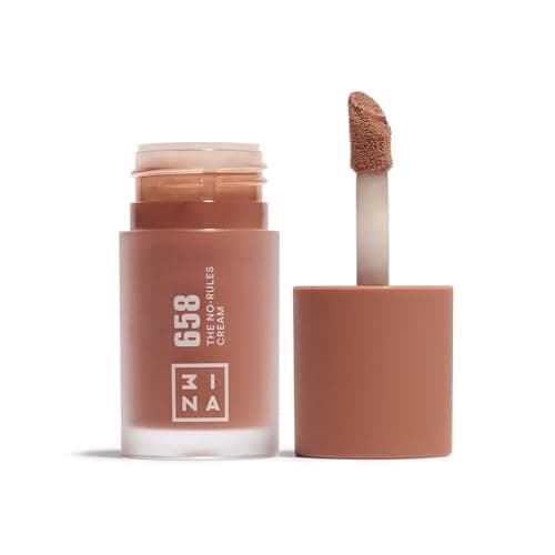 Image of 3INA MAKEUP - No-Rules Cream 658 Brown - Brown Blush with Almond Oil - 3-in-1 Lips, Eyes & Cheeks - Vegan - Cruelty Free
