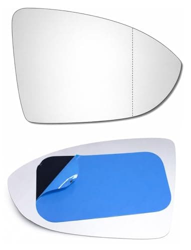 Image of Fits VW Golf MK7 2013-2020 Right Wing Mirror Glass Wide Angle Stick on Glass Driver Side
