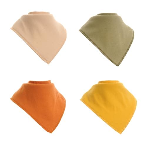 Image of Ziggle - Bandana Dribble Bibs - Cotton Front Baby Bibs Newborn to 24 Months - Newborn Gifts - Baby Bibs For Comfortable Kids - Sahara